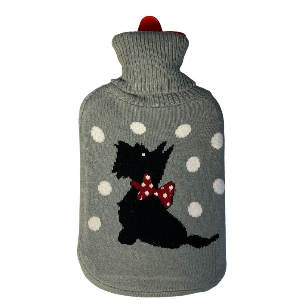 XXL Wärmflasche mit Decke Wärmekissen Wärmflaschen ca.1,9 l mit Strickbezug