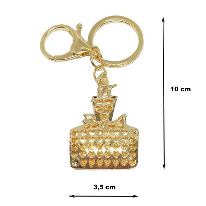 Schlüsselanhänger mit Strasssteinen "You are beautiful"