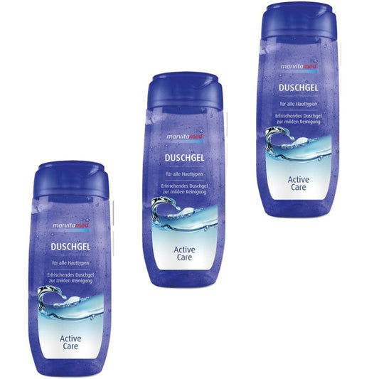 3x 300 ml Marvita med Duschgel  Activ Care