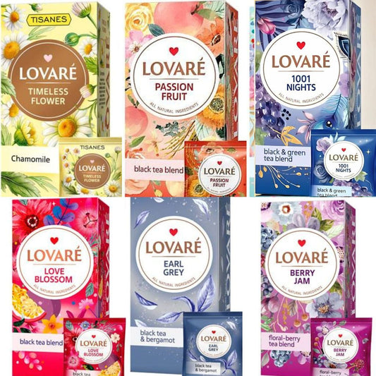 Lovare Tee -Set aus 6 Sorten in Beutel