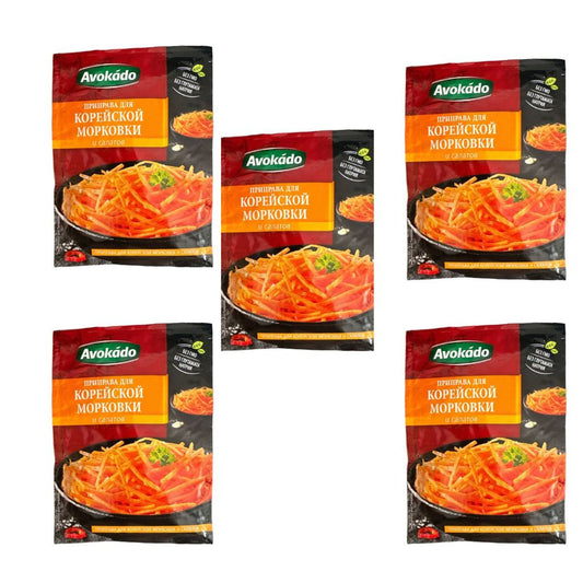 5 x 25 g. Avokado koreanisches Karottengewürz Karotten und Salate