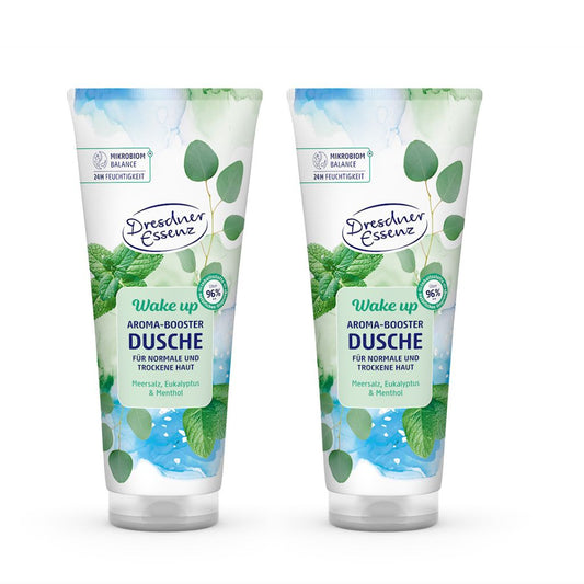 2x 250 ml Dresdner Essenz Aroma-Booster Duschgel Wake up