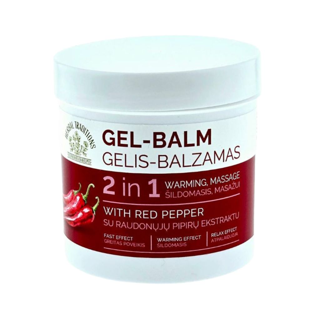 HERBAL TRADITIONS Gel-Balsam mit rotem Pfeffer 2 in 1, 250 ml