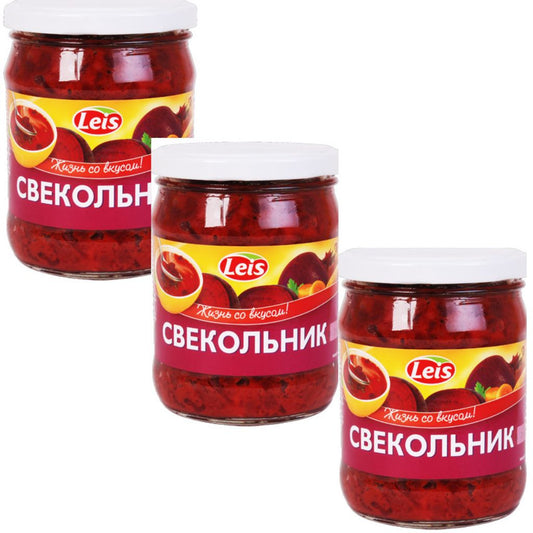 3x 480 g  Leis Suppe "Swekolnik"