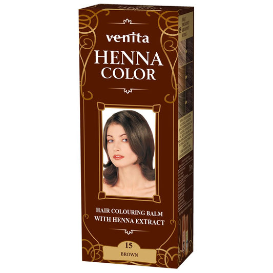 "Henna Color" Färbebalsam mit Henna-Extrakt №15 Brown 75 ml.