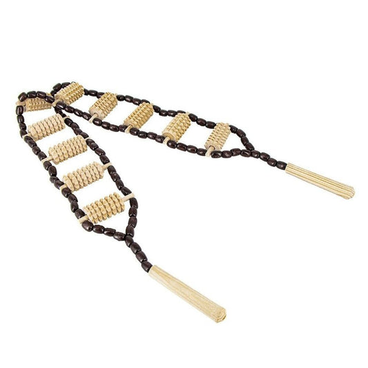 Rücken-Massagerollband aus Holz, 120 cm