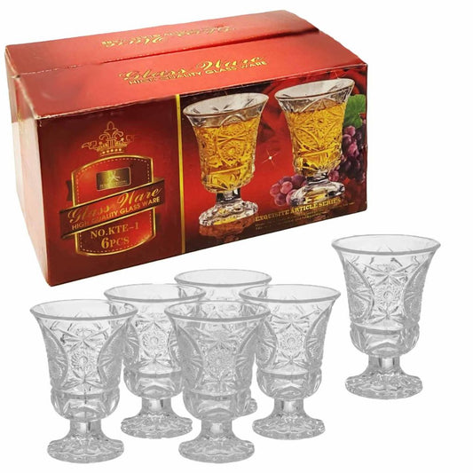 Wodkagläser Set "Glass Ware Modell "Eiskristall", 6 Stück à 40 ml