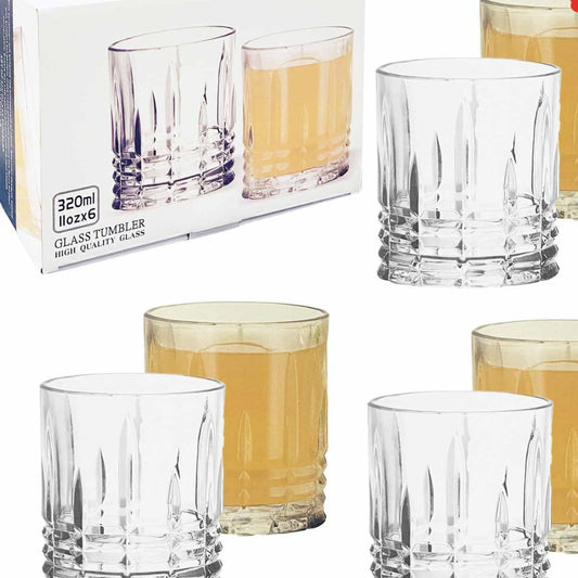 Set aus 6 Gläsern, "Whisky/Saftgläser" 320 ml
