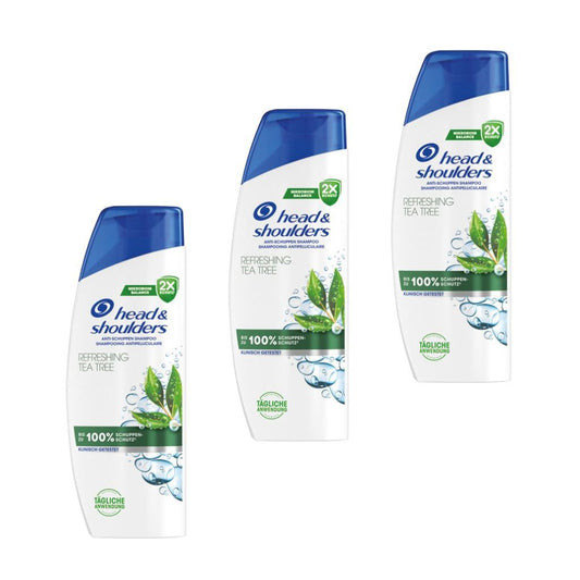 3x300 ml Head&Shoulders Shampoo Refreshing Tea Tree