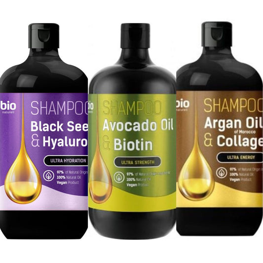 3x946 ml BIO Naturell ShampooArgan Oi, Avocado Oil,Hyaluron