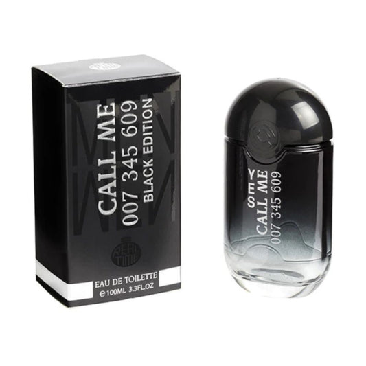 Real Time Eau de Toilette "Call Me 007 345 609 Black Edition" 100 ml