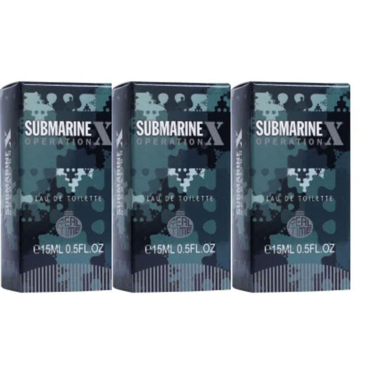 3x15 ml Real Time Submarine Operation X EDT Herrenduft