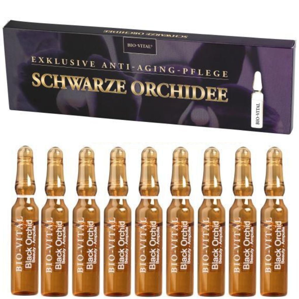 Bio-Vital Schwarze Orchidee mit Hyaluron Ampullen Anti-Aging Pflege