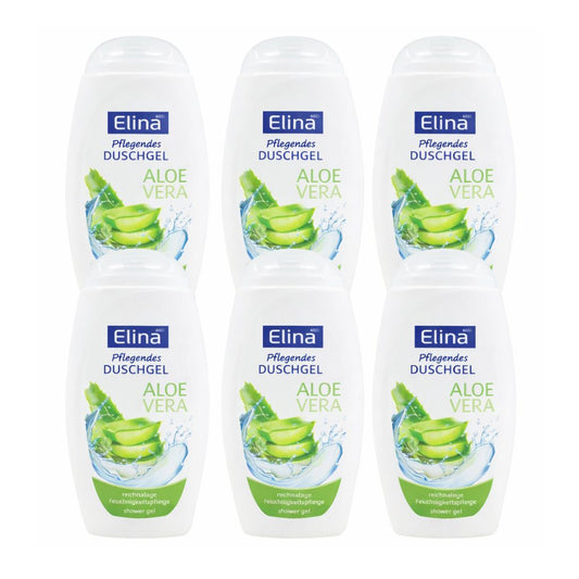 Elina MED Pflegendes Duschgel Aloe Vera – 6er Pack