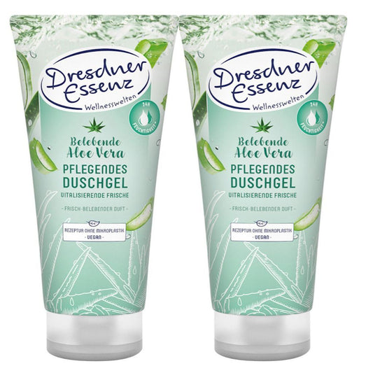2x200 ml Dresdner Essenz Duschgel Belebende Aloe Vera
