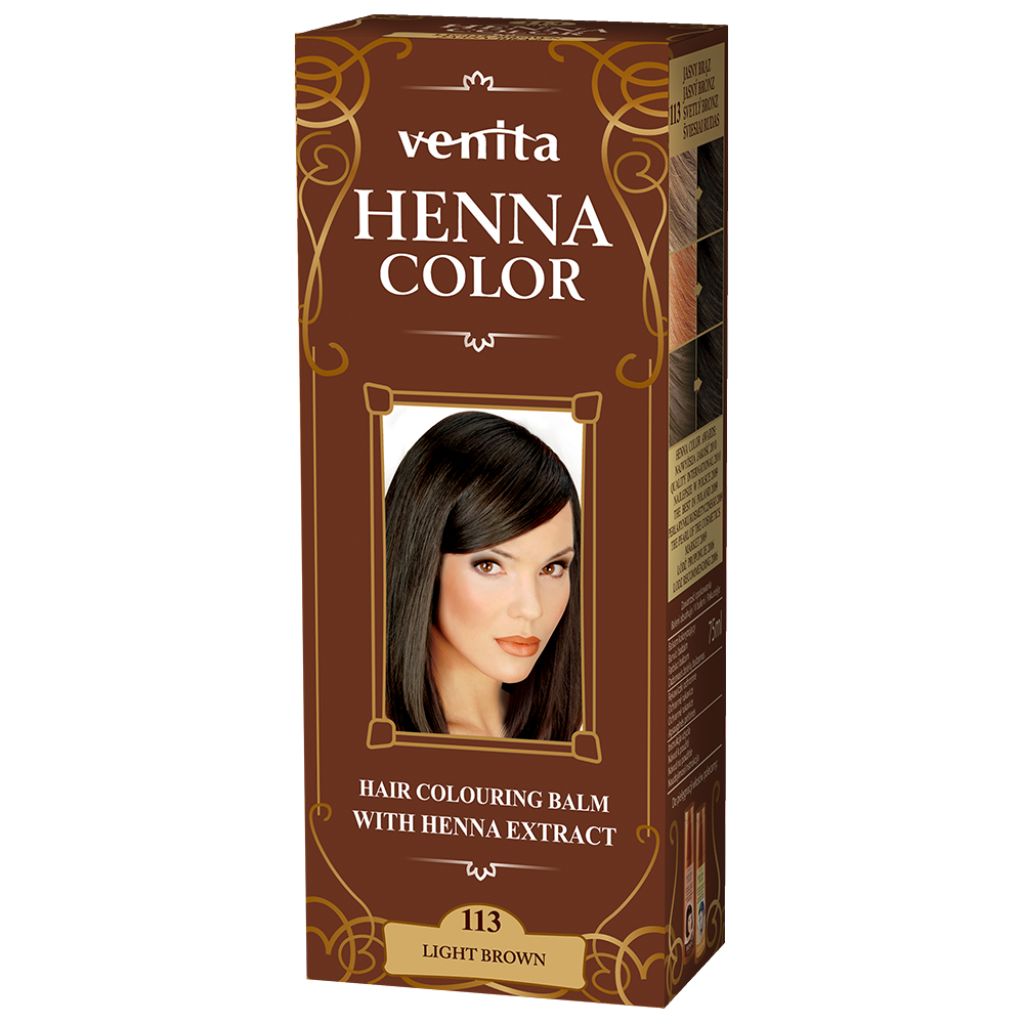 "Henna Color" Färbebalsam mit Henna-Extrakt №114 Gold Brown   75 ml.