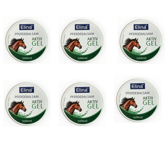 6x150 ml Elina Pferdebalsam Aktivgel kühlend