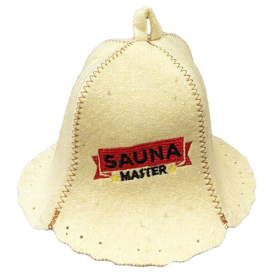 Filzkappe für Sauna Saunahut Saunamütze Schapka Saunakappe Sauna Master