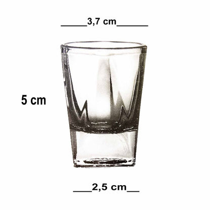 Wodkagläser set aus 12 St. Schnaps Likör 25 ml