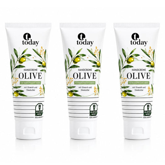 today Handcreme Olive Pflegecreme – 125 ml ( 3 Pack)