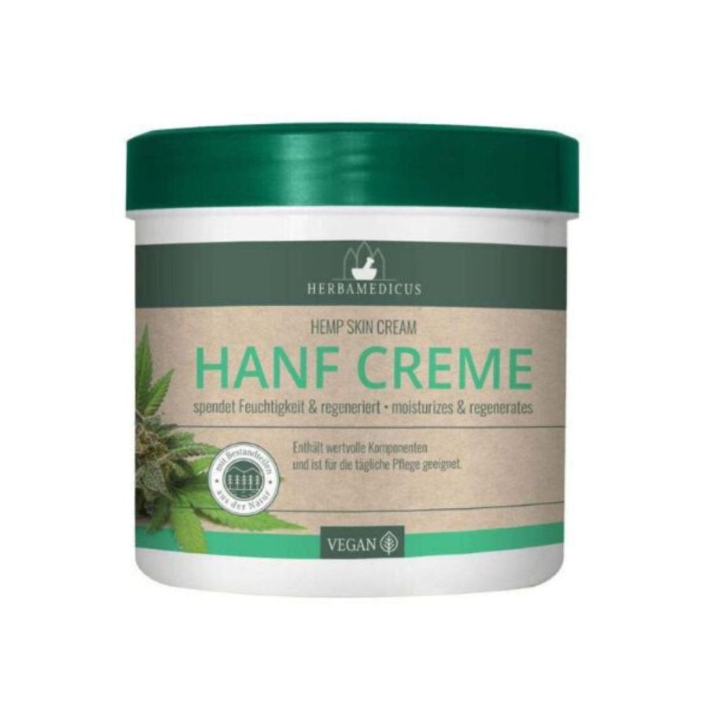 Herbamedicus Hanf Creme tägliche Pflege Vegan 250 ml