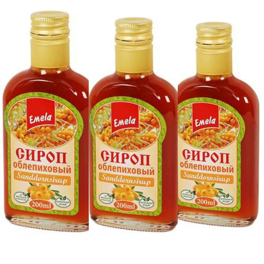 3x200 ml Emela Sirup Sanddornbeeren