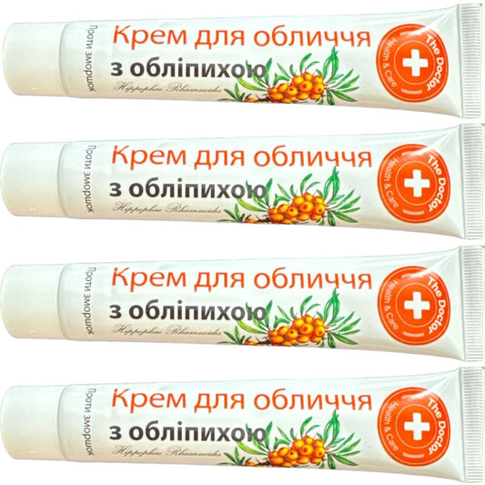 4x42 ml Domaschij Doktor Gesichtscreme Sanddorn  Antifalten