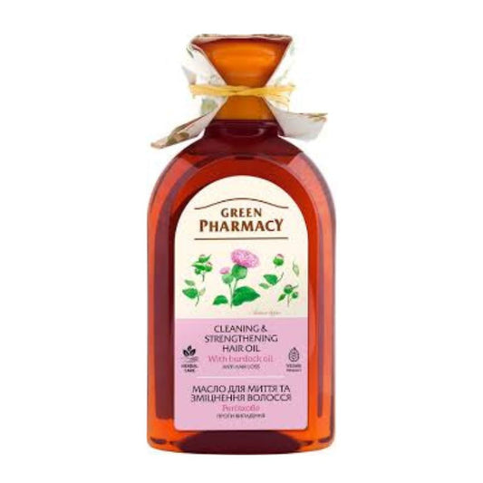 Green Pharmacy Haarwaschöl Stärkung mit Klettenöl gegen Haarausfall 250ml Shampoo