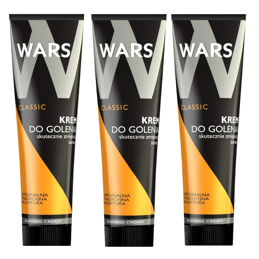 3 x 65 g WARS Classic Cream Rasiercreme