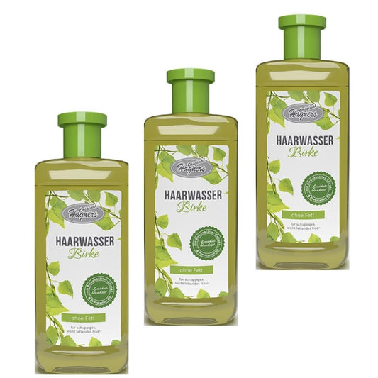 3x 500 ml Original Hagners Haarwasser Birke
