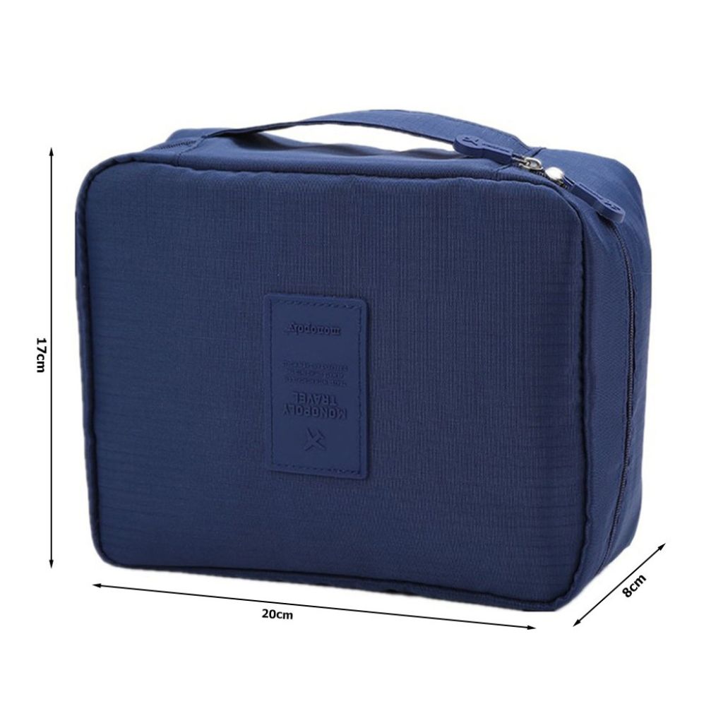 Reise-Kulturbeutel Kosmetiktasche Kulturtasche Reisen Blau,Coralle,Grau