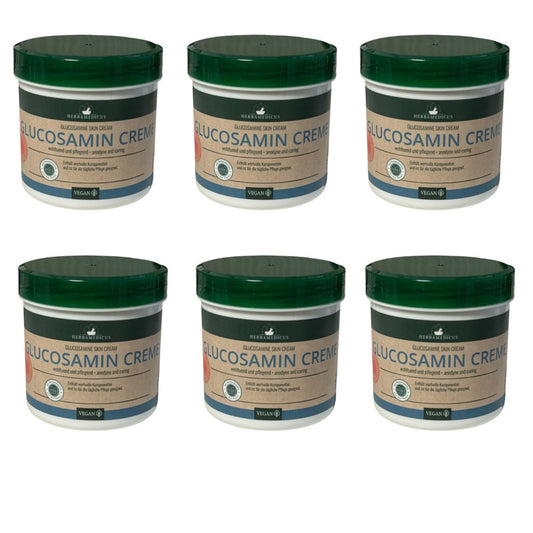 6x250 ml Herbamedicus Glucosamin Creme  wohluend und pflegend