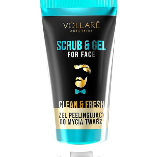 Vollare Cosmetics Men line Gel-Peeling für Gesicht  mit Hopfen +Panthenol 150ml