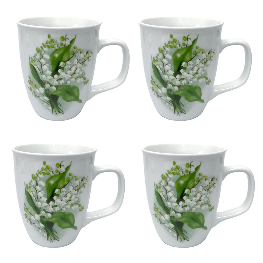 Becher-Set "Maiglöckchen", 4 Stück x 400 ml