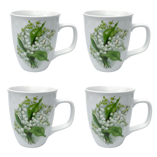 Becher-Set "Maiglöckchen", 4 Stück x 400 ml