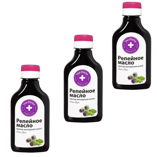 3x 100 ml The Doctor Klettenwurzelöl, gegen Haarausfall