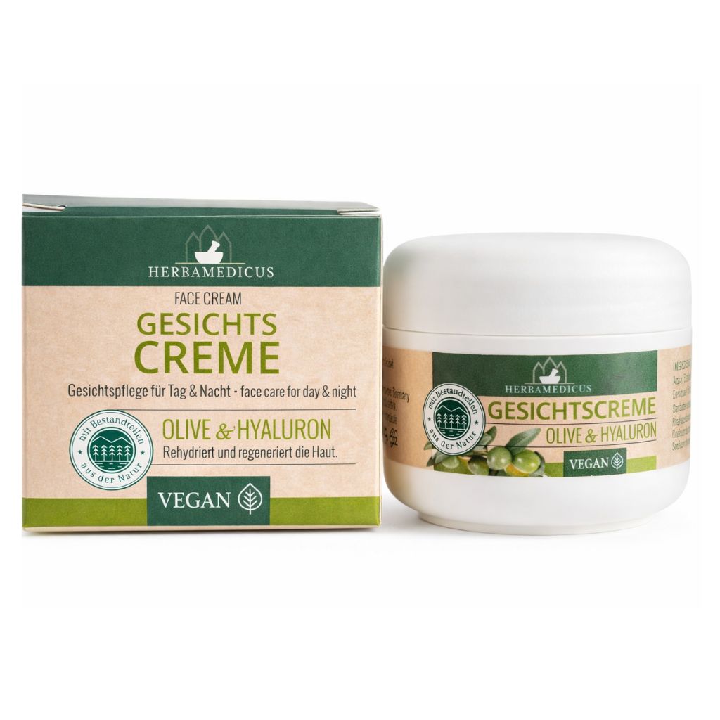 Herbamedicus Gesichtscreme Tag Nacht Olive Hyaluron 50 ml