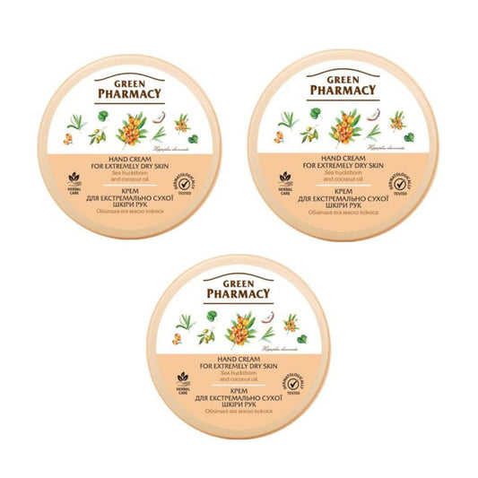 3x 300 mlGreen Pharmacy Handcreme für extrem trockene Haut