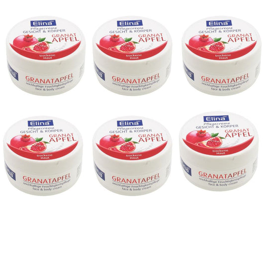 6 St. x 150 ml Elina Granatapfel Hautpflegecreme
