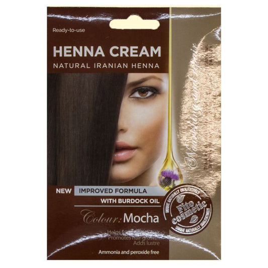 Henna-Creme Fito Kosmetik, Mokka, mit Klettenöl, 50 ml