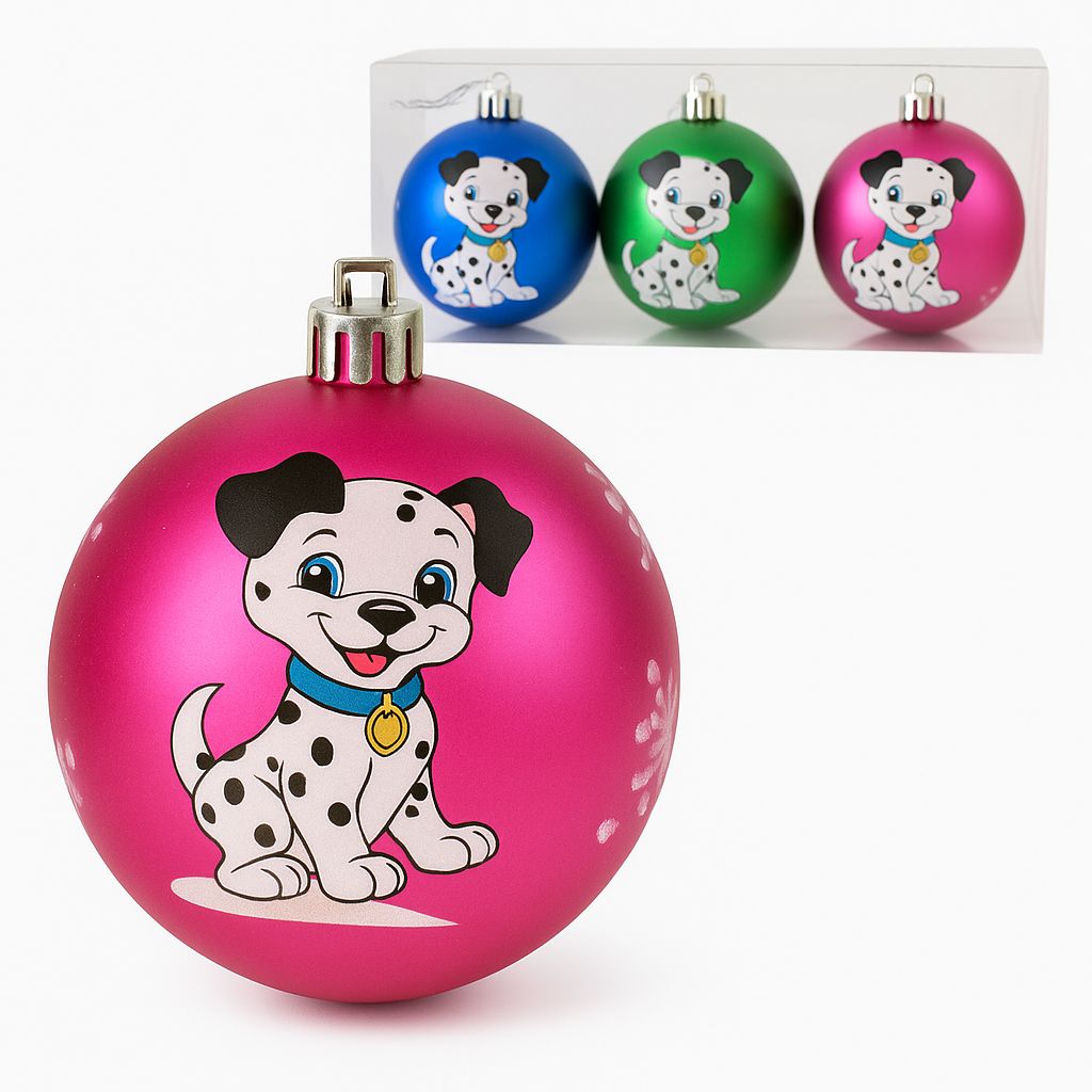 Елочный набор из 3-х "Шаров" Елочное украшение Новогоднее украшение