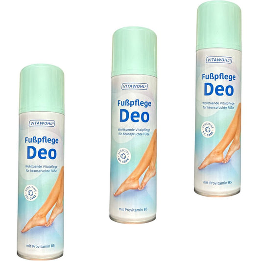3x200 ml Vitawohl Fuß Deo mit Provitamin B5