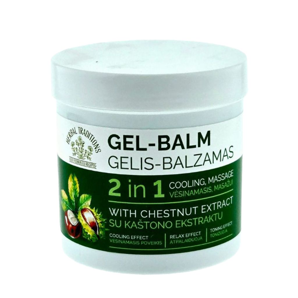 HERBAL TRADITIONS Gel-Balsam mit Rosskastanienextrakt 2 in 1, 250 ml
