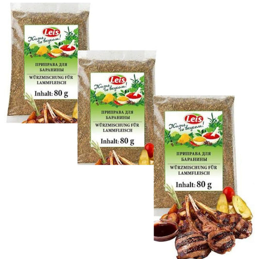 3x 80 g Leis Würzmischung für Lammfleisch