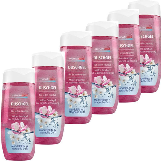 6 x300 ml Marvita med Duschgel – Magnolie & Mandelblüte