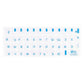 Buchstaben für Tastatur ,russisch Tastaturaufkleber Blau