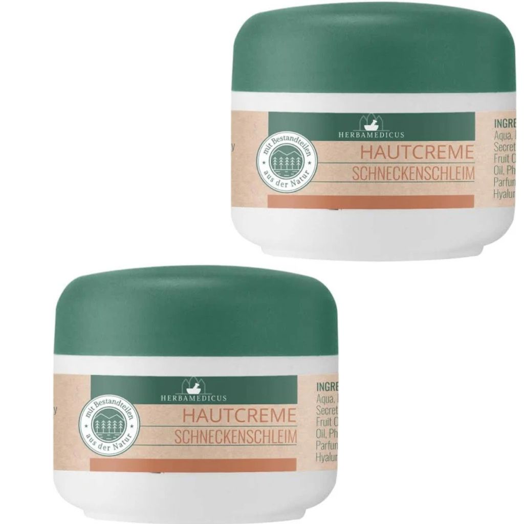 2x50 ml Herbamedicus Hautcreme Schneckenschleim