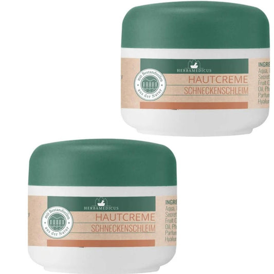 2x50 ml Herbamedicus Hautcreme Schneckenschleim