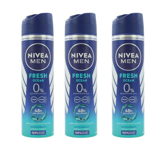 3x150ml Nivea Deospray Fresh Ocean