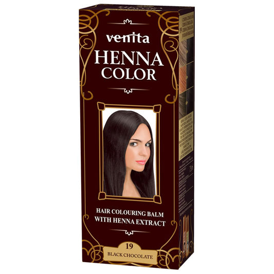 "Henna Color" Färbebalsam mit Henna-Extrakt №19 Black Chocolate  75 ml.